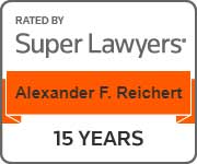 Rated By Super Lawyers | Alexander F. Reichert | 15 Years